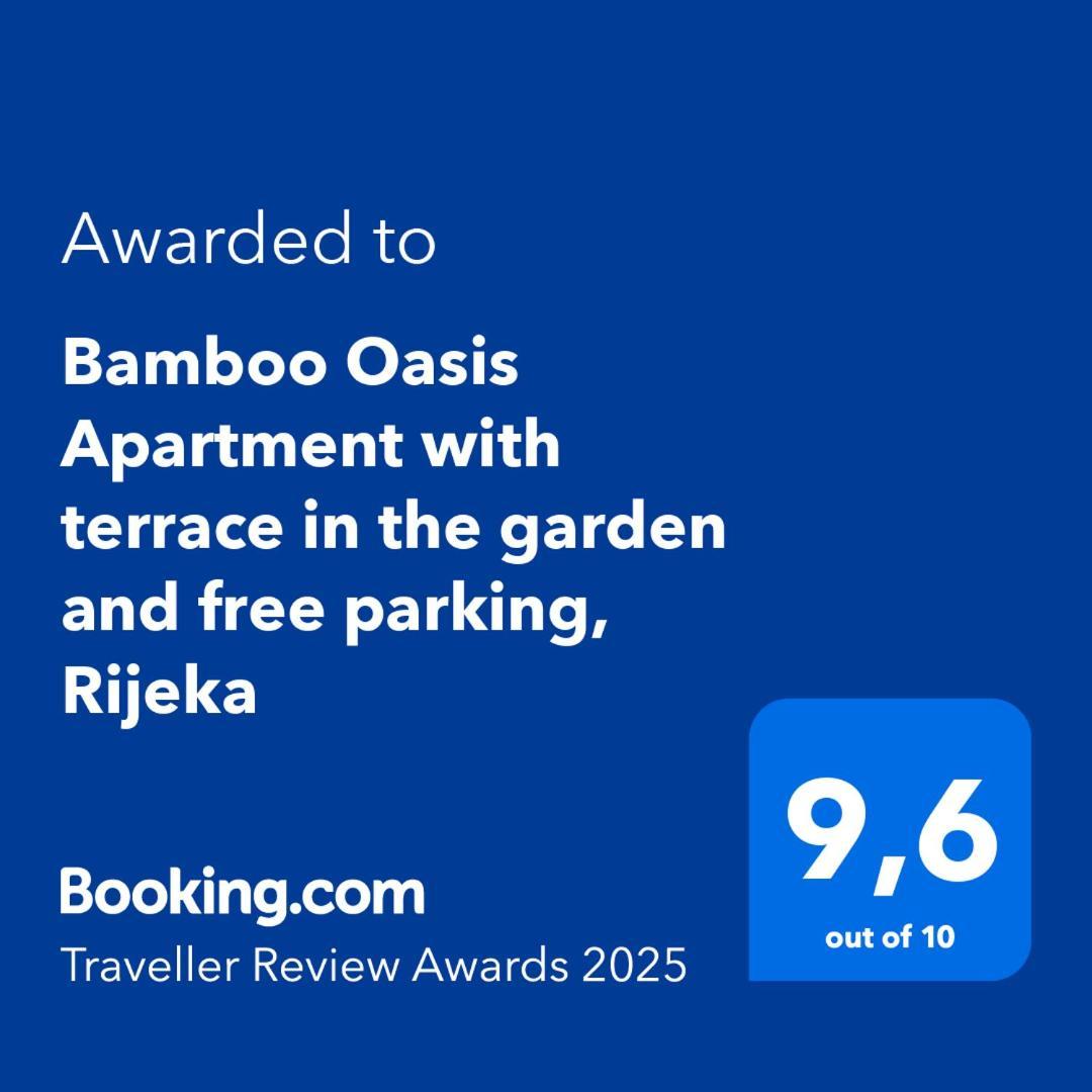 Bamboo Oasis Apartment With Terrace In The Garden And Free Parking, Rijeka Eksteriør bilde